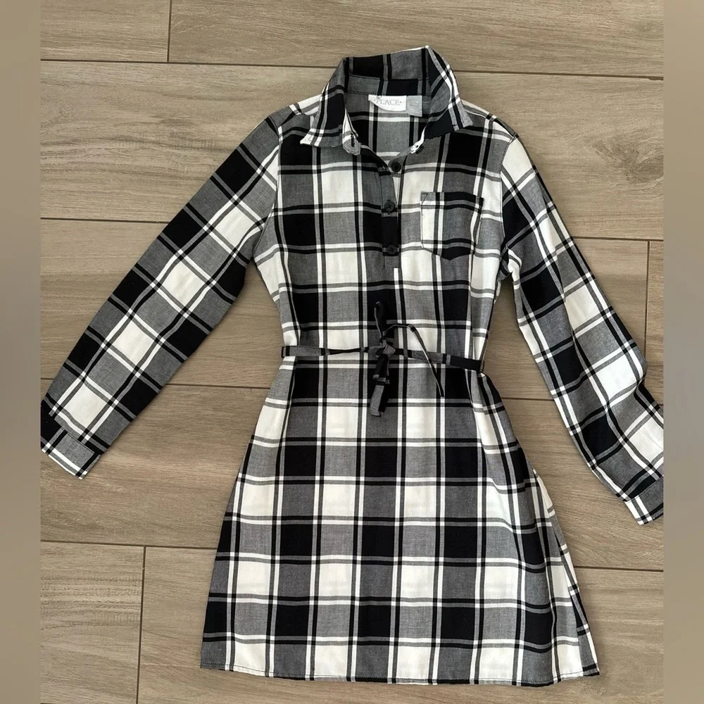 Girls Plaid and Lace Kids Dress Bundle fall dress bundle size 8